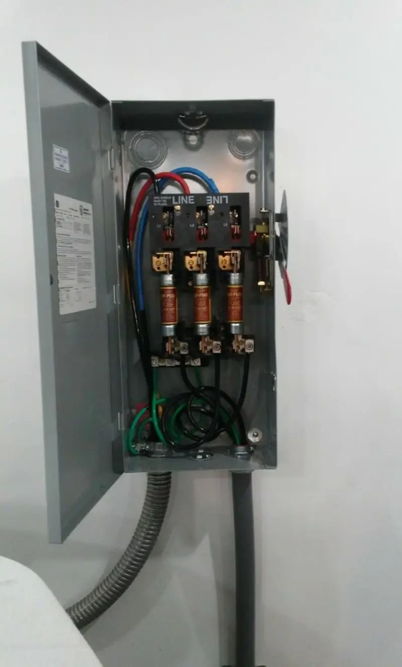 Three-phase disconnect switch installed for Electrical Wiring & Rewiring in Panama City Beach